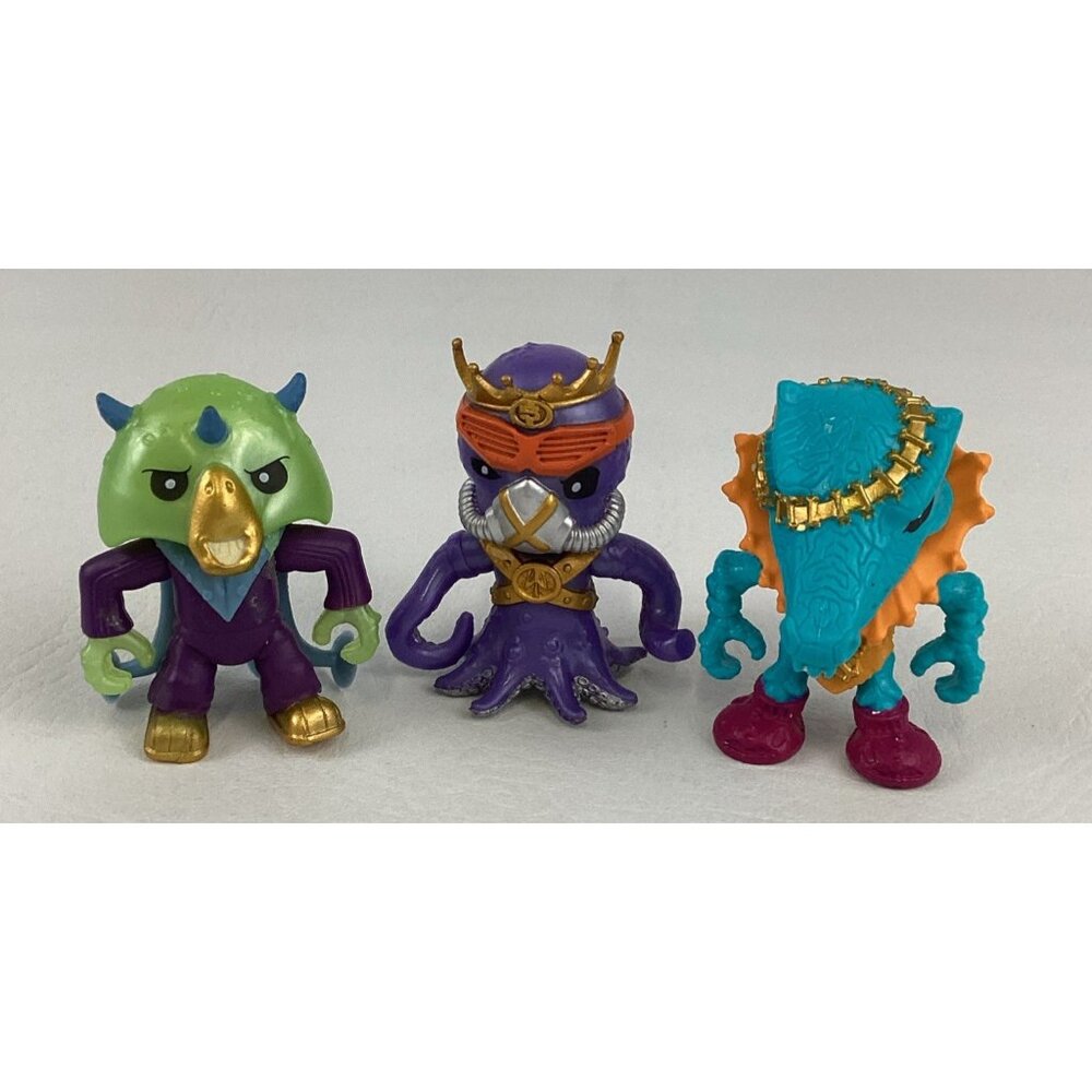 Treasure X Dino Gold Action Figure Lot Spinobling Sir Octo Hunter Tentacle Alien